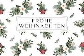 Weihnachtskarte Blumenmotiv 40060h 