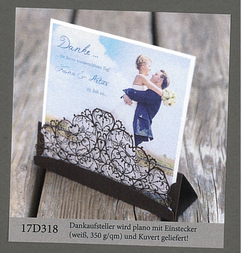 Hochzeitskarte - Menükarte 17M218 