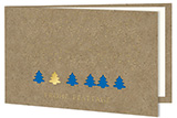 Weihnachtskarte Tannenbäumchen 4310 Bsp. Variante Blau