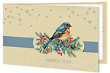Weihnachtskarte mit Vogel 4320 