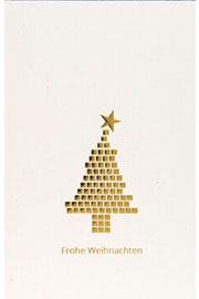 Weihnachtskarte Gold FW18310