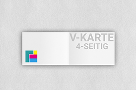Visitenkarten Klappkarten Economy 4-seitig