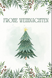 Weihnachtskarte Baum 40072h