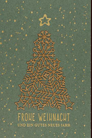 Weihnachtskarte Baum FW18301