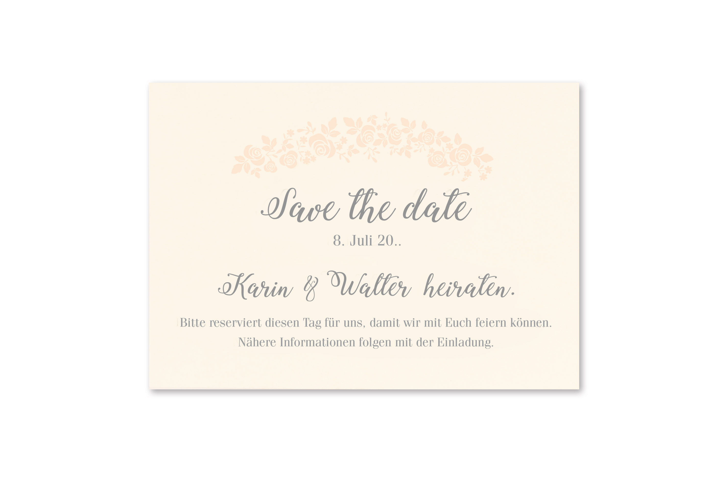 Hochzeitskarte - Save the Date 17S524